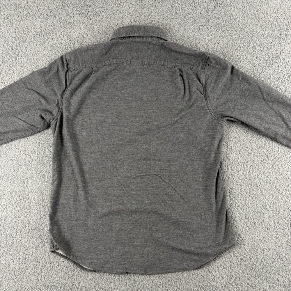 Steven Alan Shirt Mens L Gray Button Down Long Sleeve Chest Pocket Made in USA - Picture 6 of 11